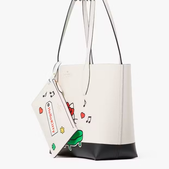 Authentic Kate Spade ♠️ Hello Kitty X Ksny Medium Tote - Picture 4 of 4